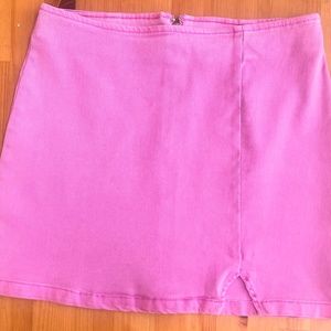 Fuchsia Mini Skirt